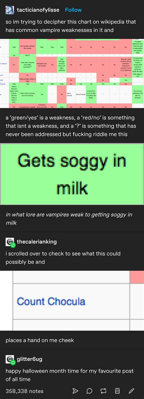 common vampire weaknesses : r/CuratedTumblr