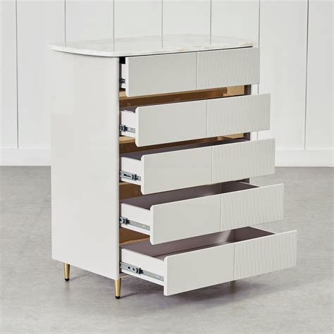 Buy Vegas Chest of 5 Drawers - Grey from Home Centre at just INR 43749.0