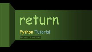 Commande Return Python 的图像结果