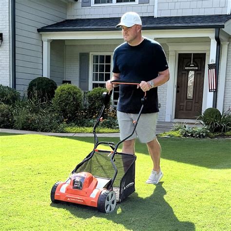 Yard Force 15 inch 20V Cordless Hybrid Reel Mower with 5 Blade Steel ...