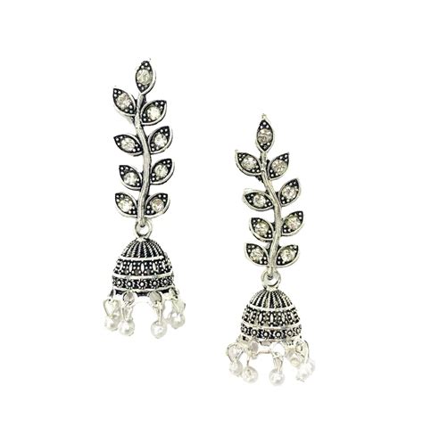Buy STREE LOOK STREELOOK Oxidized Stud Earrings for Women's and Girls ...
