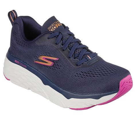 Skechers Navy Max Cushioning Elite Destin Womens Running Shoes - Style ...