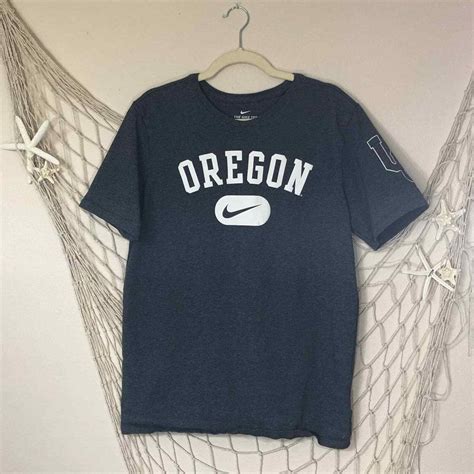 NIKE 'The Nike Tee' Heavy Gray U of O Logo Tee EUC - Gem