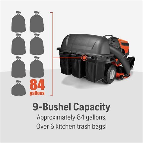 Husqvarna 3 Bagger for Riding Mower (Fits 46/48-in Deck Size) 960730037 ...