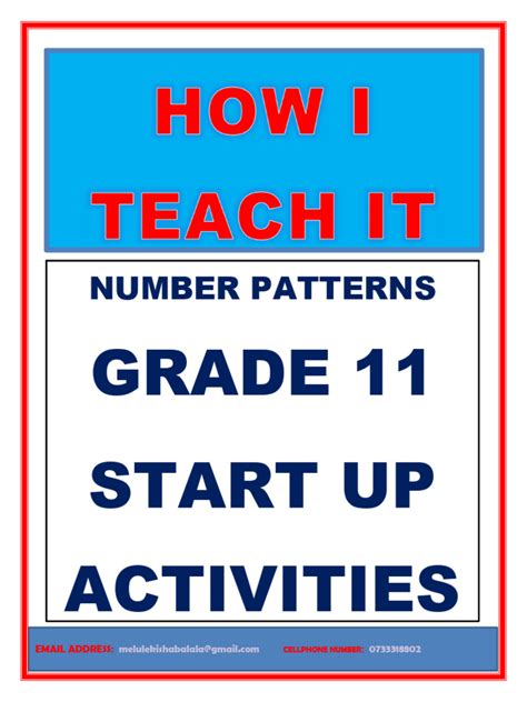 Image result for Number Patterns Grade 11 Notes.pdf