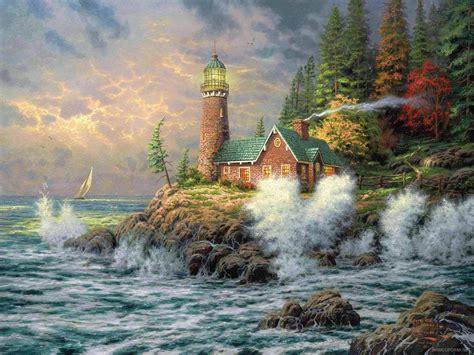 art :): Thomas Kinkade Painting
