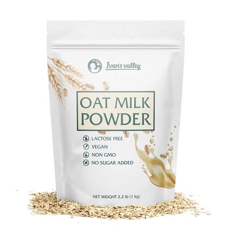 Natural Oat Milk Powder Unflavored 1 Pack Plant Based Unsweetened ...