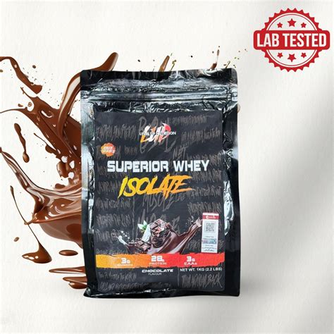 SUPERIOR WHEY ISOLATE CHOCOLATE FLAVOUR – Level up Nutrition