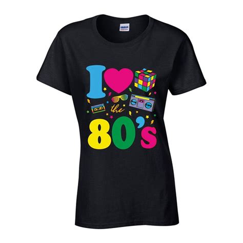 I Love the 80s T Shirt 80s Fancy Dress Party Costume Retro - Etsy