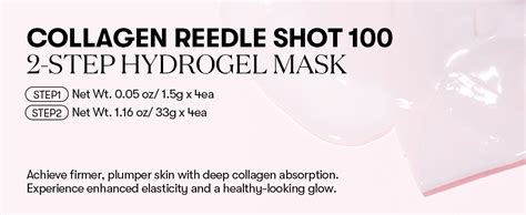 VT COSMETICS Collagen Reedle Shot 100 2-step Hydrogel Mask : Amazon.in ...