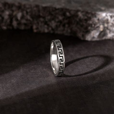 Oxidised Silver Mystique Ring For Him – GIVA