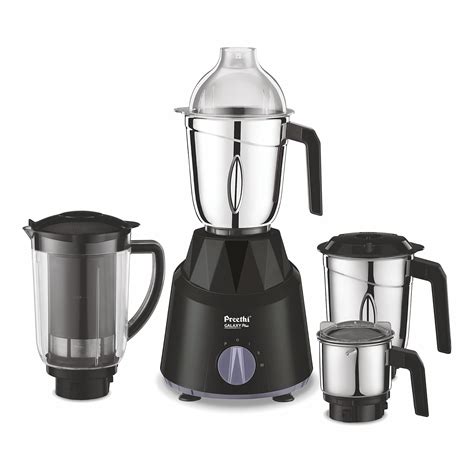 Buy Preethi Galaxy Plus Mixer Grinder for Kitchen - 4 Jars 750 Watt ...