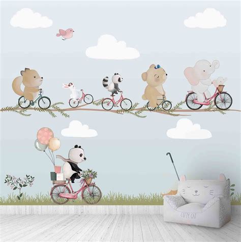 Cute Animals Print Wallpaper Design | Life n Colors