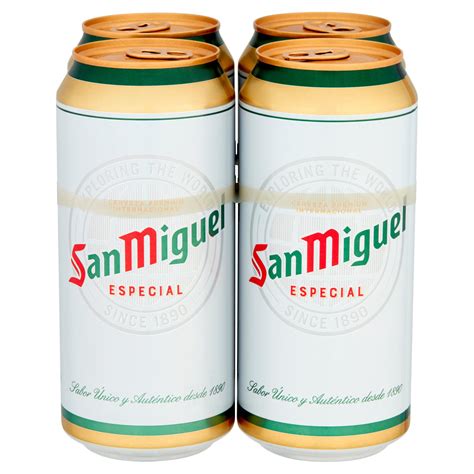 San Miguel Premium Lager Beer 4 x 440ml | Beer | Iceland Foods