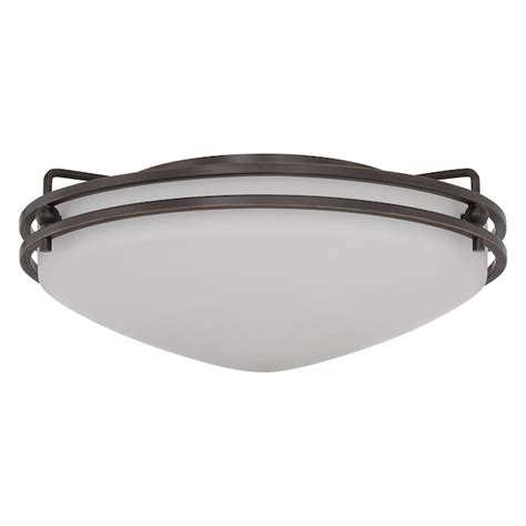 Quoizel Ozark 1-Light 13-in Palladian Bronze Flush Mount Light at Lowes.com