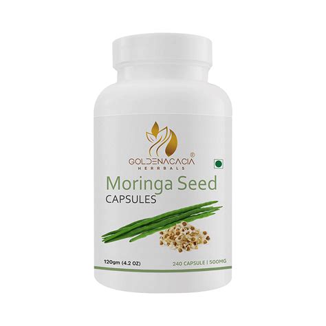 Goldenacacia Herrbals Moringa Seed 500mg Capsule | 30 Minutes 24/7 Delivery