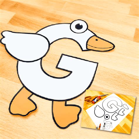 Free Printable Uppercase Letter G Craft Template | Letter g crafts, Letter g, Lettering