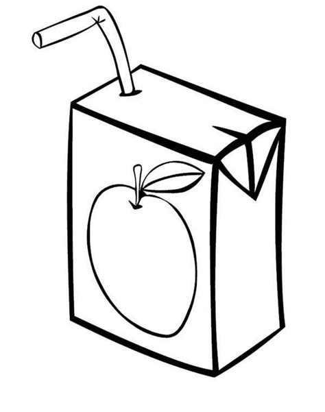 apple juice drawing easy