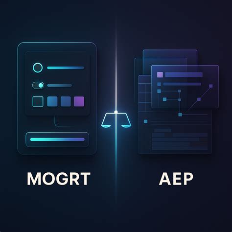 After effects mogrt vs aep templates | OlafMotion