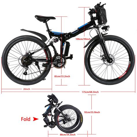 Buy Speedrid Electric Bike 26’’ Electric Folding Bikes for Adults e ...