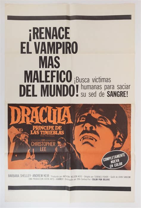 ORIGINAL SPANISH DRACULA PRINCE OF DARKNESS MOVIE POSTER