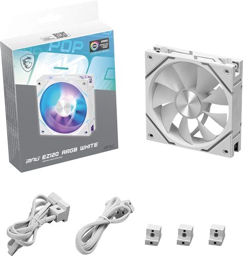 MSI MPG EZ120 ARGB WHITE-1W Fan - 120mm ARGB Fan, India | Ubuy