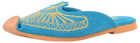 MARC ONE Men's Sky Blue Indian Ethnic Footwear - 10 UK : Amazon.in ...