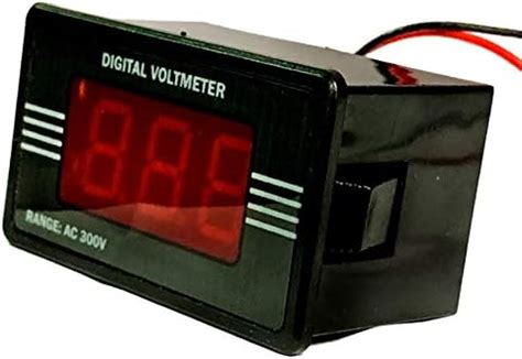 Digital Ac Volt Meter & Amp Meter Upto 50A, 230Ac (A1+V1), Red : Amazon ...
