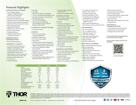 2022 Thor Vegas Brochure | Download RV brochures | RecreationalVehicles ...