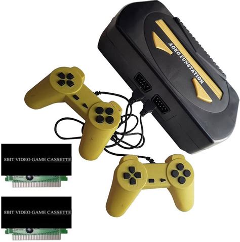 PTCMart 8 Bit Fun station Game Console Victor in-built games with 2 ...