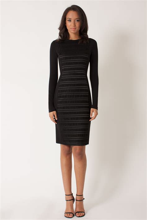 Black halo long sleeve sheath dresses for women – Black halo long ...