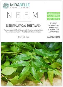 Mirabelle KOREA NEEM ESSENTIAL FACIAL SHEET MASK (A PACK OF 5) - Price ...