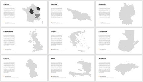 PowerPoint Map Template 的图像结果