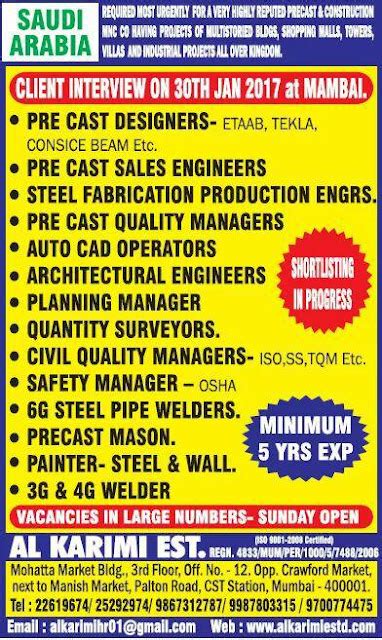 Client Interview for a Construction MNC in Saudi Arabia