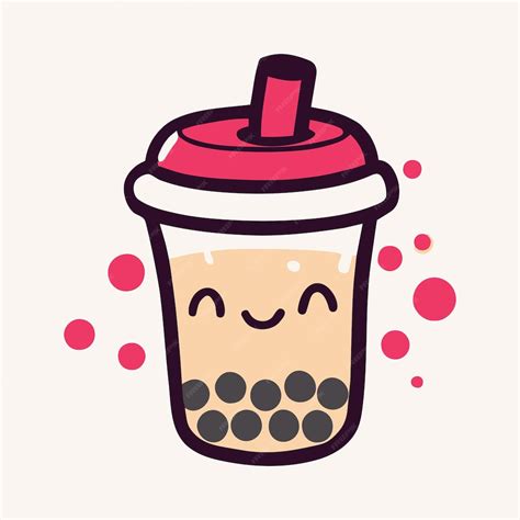 Premium Vector | Kawaii bubble tea vector illustration of cartoon sweet ...