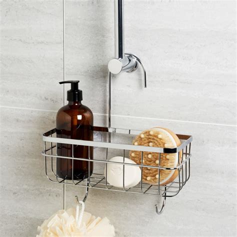Hanging Bathroom Caddy Chrome | Bathroom Storage | B&M