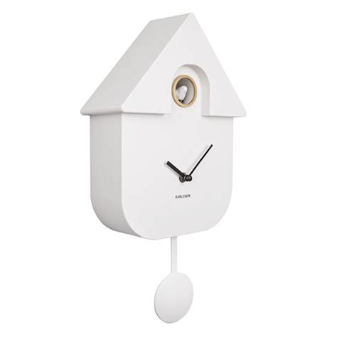 Modern white Cuckoo Clock by Karlsson