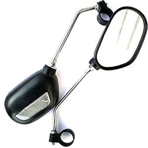 Flexible Rearview Mirrors Easy Installation ABS Metal Black Attachment ...