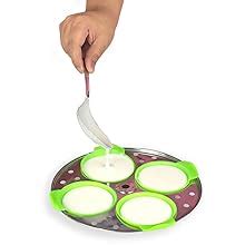 Healux Premium Silicone Idli I Idly Maker I Idli Liners Original, Green ...
