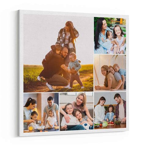 Asymmetrical Grid 6 Collage Custom Canvas Print | 365Canvas