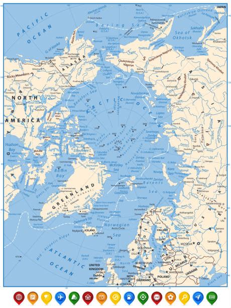 Python Plot Arctic Map 的图像结果