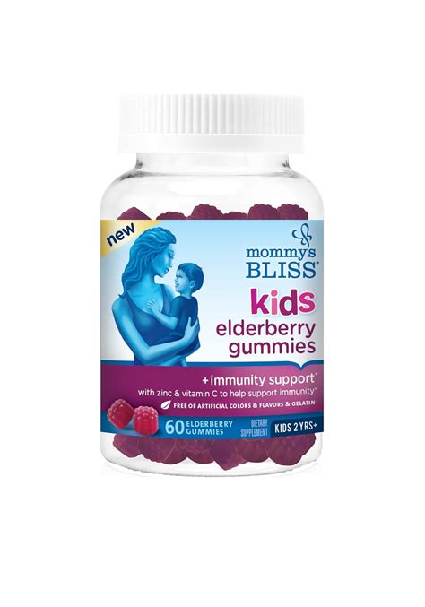 Mommy's Bliss - Kids Elderberry Gummies + Immunity Support - with Zinc ...