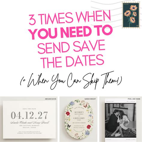 Here's When You NEED To Send Save the Dates vs. Optional