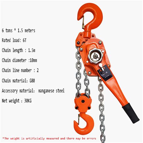 Buy XINGXINGNS 6 Ton Heavy Duty Lever Hoist Chain Block, 3M (10FT ...