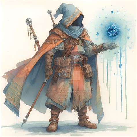 Wizard Male Human Character Art DnD 3$ by AICraftAdoptables on DeviantArt