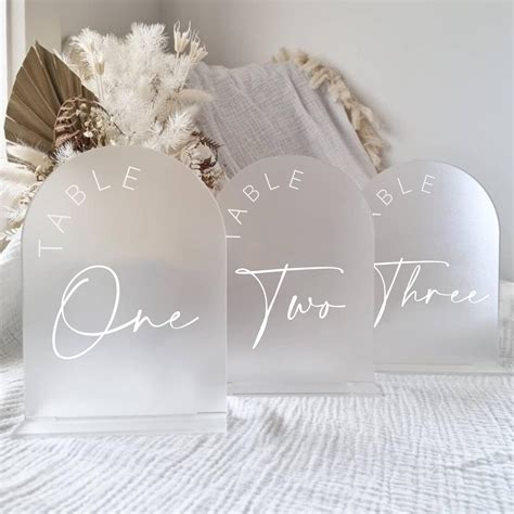JINMURY Frosted Arch Wedding Table Numbers 1-15 with India | Ubuy