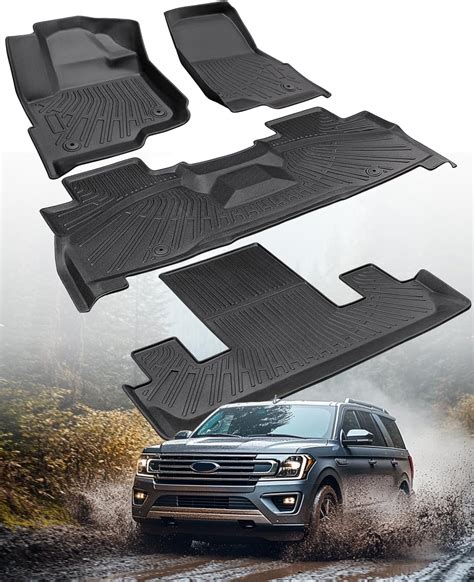 CreekT® for Ford Expedition Floor Mats 2025 2024 2023 2022 2021 2020 ...