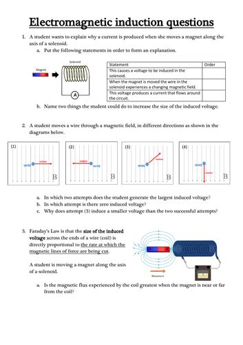 Electromagnetic Induction Free Science Lessons 的图像结果
