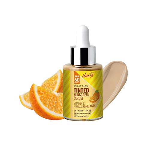 Iba Bright Glow Tinted Sunscreen Serum for All Skin Types SPF 60 PA ...