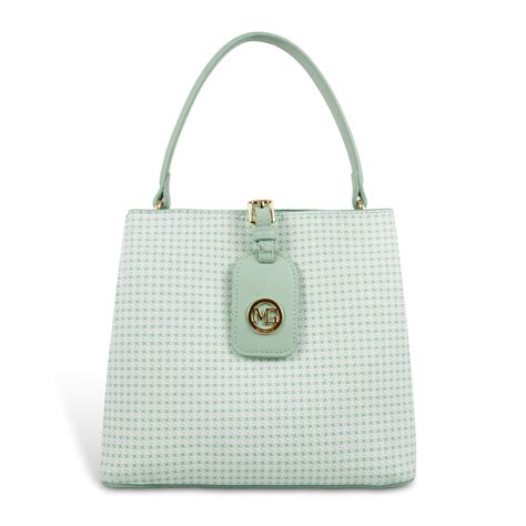 Magnolia Premium Textured Handbag for Women with Detachable Sling Stra